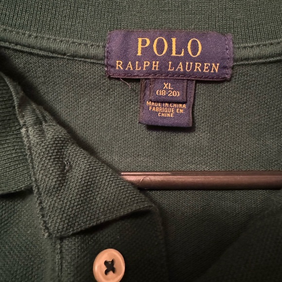 Polo Ralph Lauren Hunter Green size Youth XL (18-20) - Picture 2 of 2
